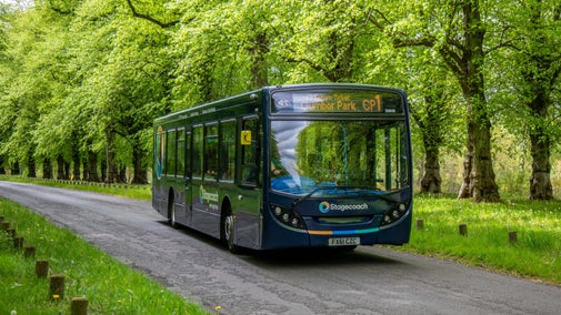Stagecoach bus on Lime Tree Avenue